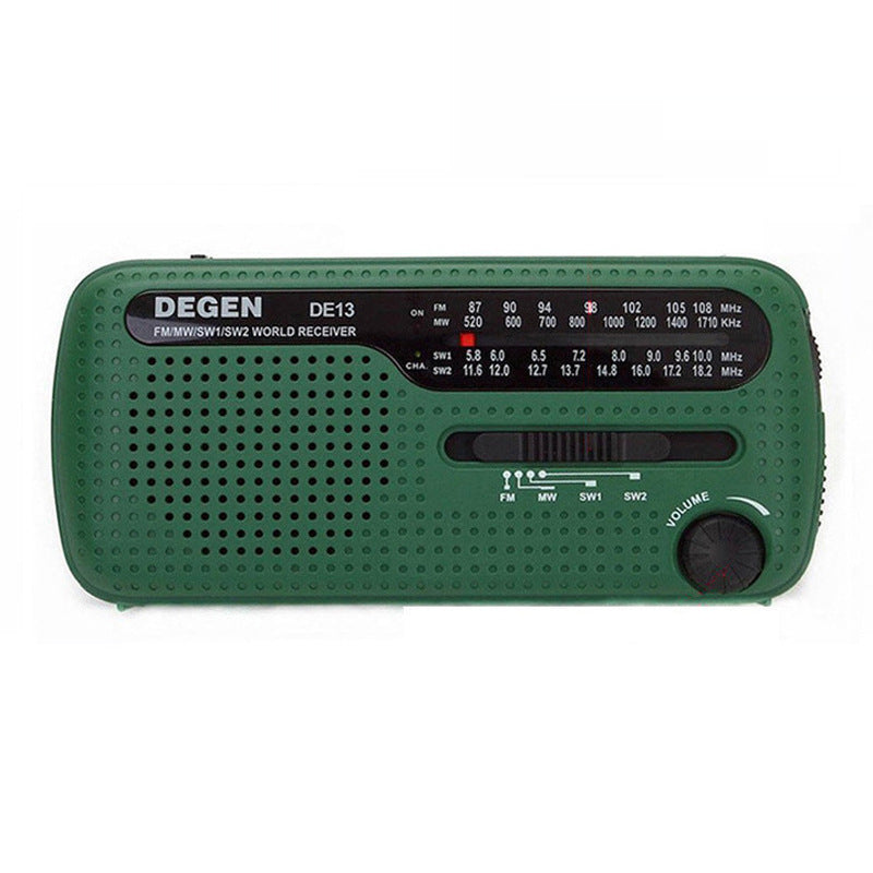 Hand-cranked Solar Rechargeable Radio Portable Emergency